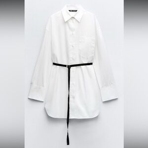 NWT Zara cotton shirt dress